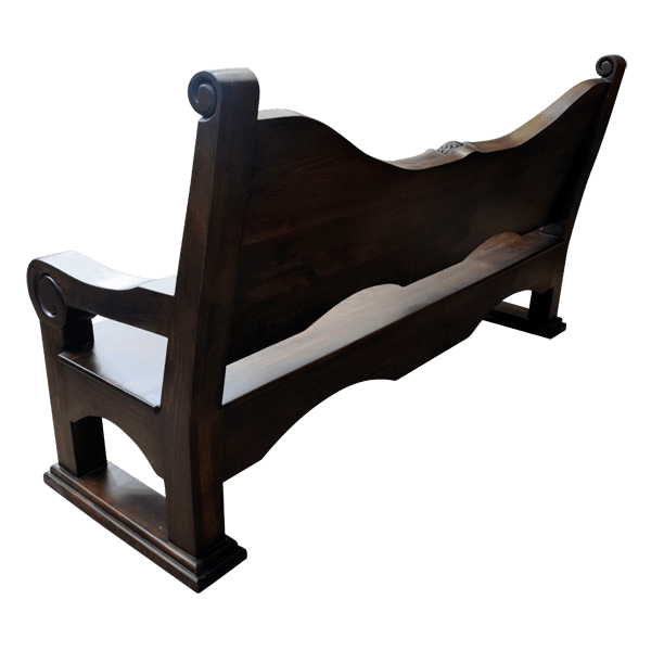 Hacienda western style bench - 74BENCH05 3 Hacienda western style bench