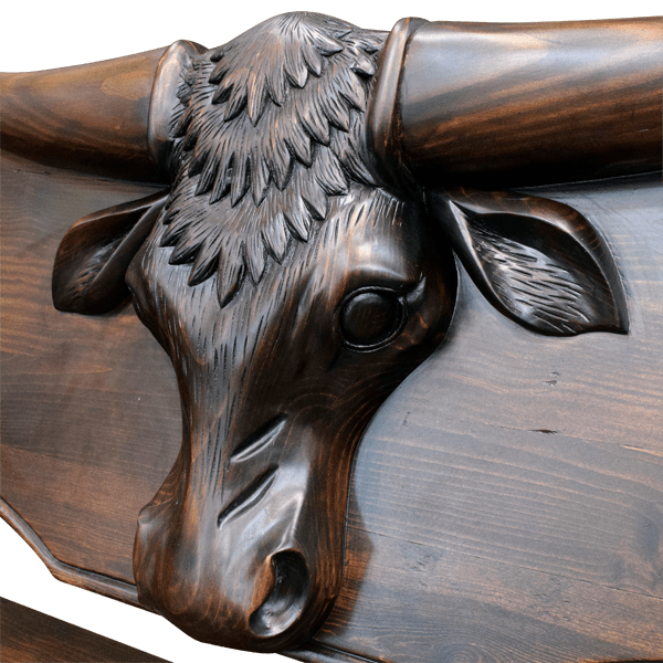 Hacienda western style bench - 74BENCH05 4 Hacienda western style bench