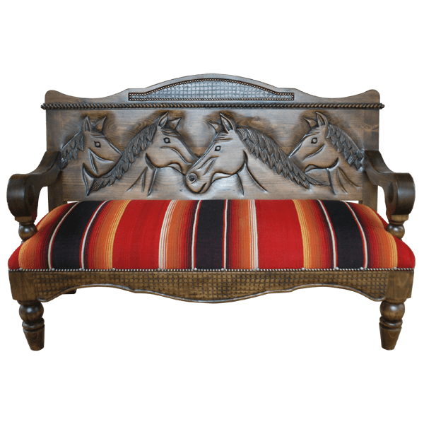 Riata ranch santa fe bench - 74BENCH02 1 Riata ranch santa fe bench