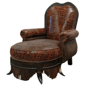 chaise loung elegant western with italian leather