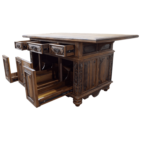 Cocinera island bars- 22BARS01 2 wooden bars for western style bar