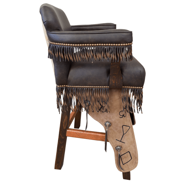 CUSTER Bar Stool - 21BARS07 2 Bar tool rustic furniture side