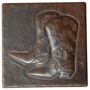 Copper tile cowboy western