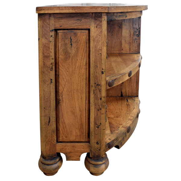 Rustic handcrafted wooden credenza - 45CRED09 3 Credenza cowboy western side