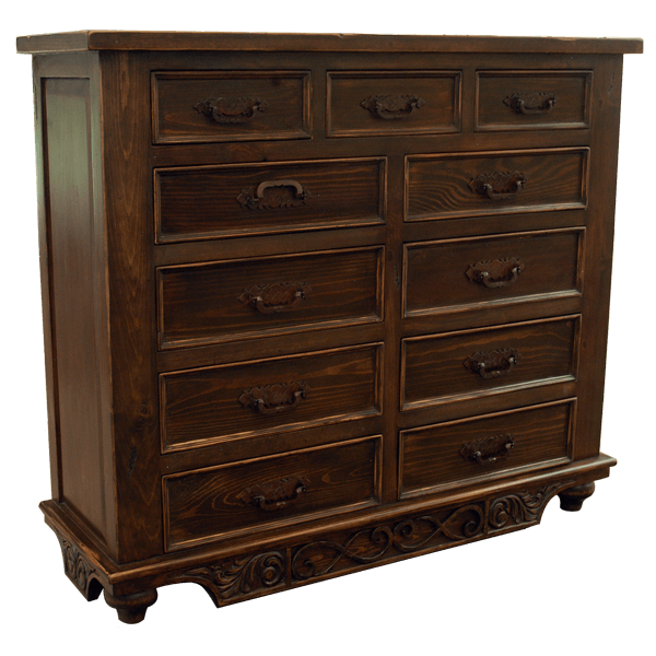 Rustic western style dresser - 44DRES08 2 Dresser hacienda rustic side
