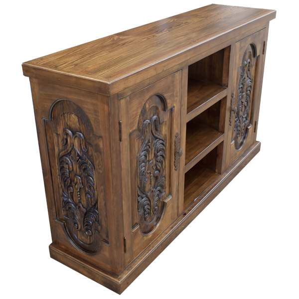 Rustic western entertainment center - 17ENTC04 2 Entertainment centers western hacienda side