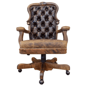 Office chair cowboys cowhide