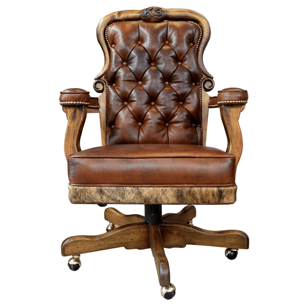 Bulls horn office chair - 61OFFI06 1 Office chair hacienda cowboys