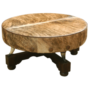 Ottoman cowhide hacienda