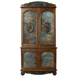 Wine cabinet western cowboy
