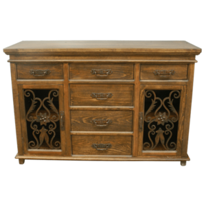 Wine cabinet western rustic