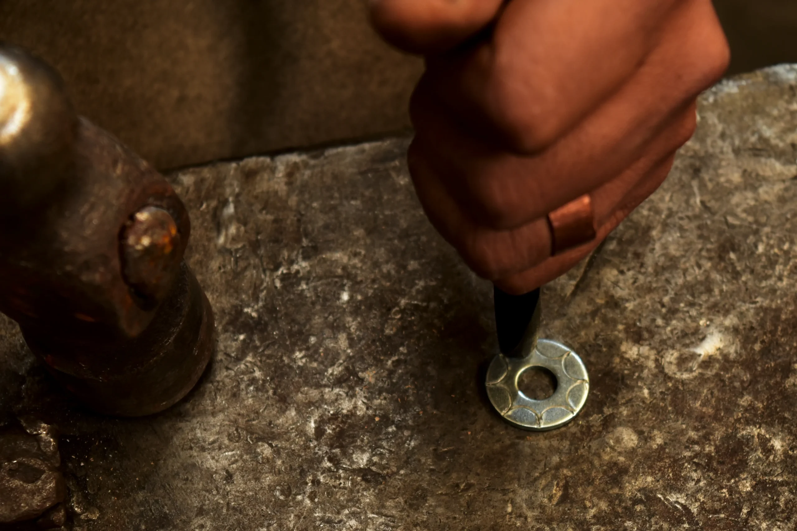 Welding metal parts for handcrafted furniture