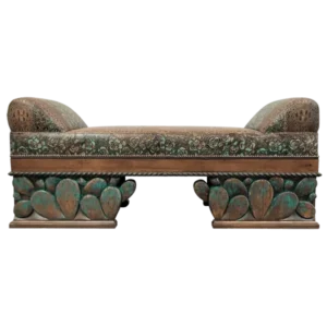 enchanting desert inspired carved bench